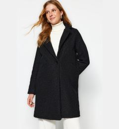 Снимка на Палто Trendyol Black Boucle