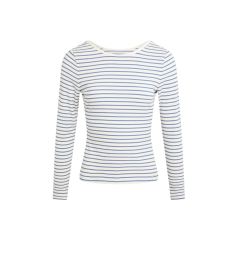 Снимка на Раирана тениска с дълъг ръкав