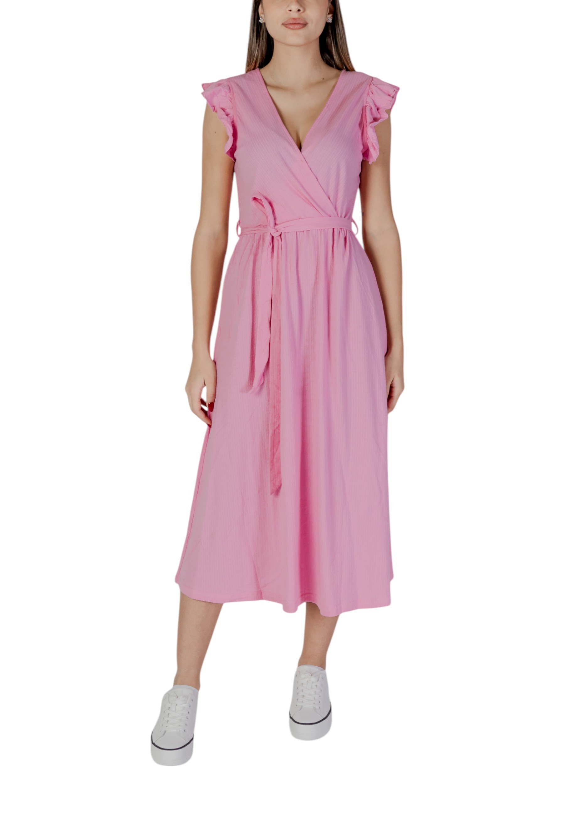 Снимка на Розова рокля без ръкави макси