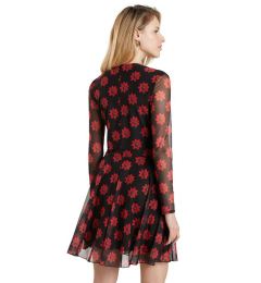 Снимка на Рокля с дълъг ръкав с флорален принт Desigual