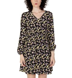 Снимка на Рокля с дълъг ръкав с флорален принт