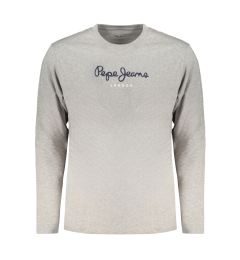 Снимка на Сива тениска с дълъг ръкав Pepe Jeans