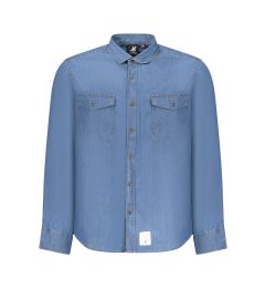 Снимка на Синя дънкова риза с дълъг ръкав