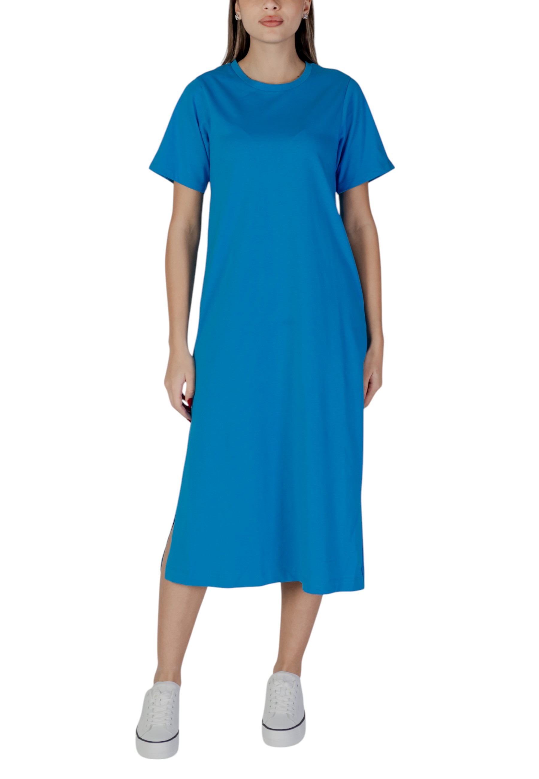 Снимка на Синя миди рокля B.young