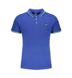 Снимка на Синя мъжка поло риза