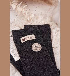 Снимка на Топли вълнени чорапи с кръпка