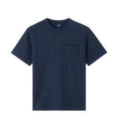 Снимка на Тъмносиня тениска с джоб