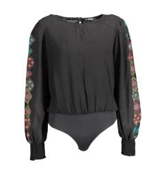 Снимка на Черен боди с дълъг ръкав Desigual