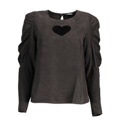 Снимка на Черна блуза с дълъг ръкав Desigual