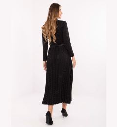 Снимка на Черна макси пола с колан