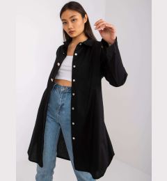 Снимка на Черна риза с дълъг ръкав