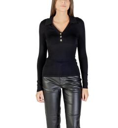 Снимка на Черна тениска с дълъг ръкав Morgan De Toi