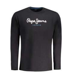 Снимка на Черна тениска с дълъг ръкав Pepe Jeans