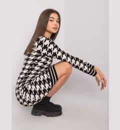 Снимка на Черно-бяла рокля Och Bella BI-ZS5218-I. R00