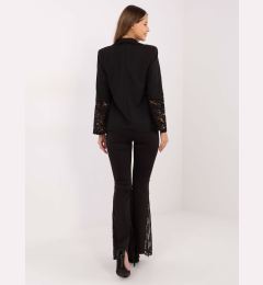 Снимка на Черно сако с дантелени ръкави