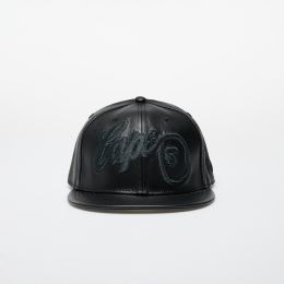 Снимка на A BATHING APE x New Era 59Fifty Leather Cap M Black L