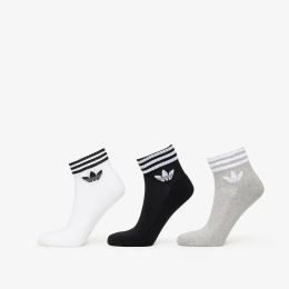 Снимка на adidas 3-Stripes Ankle Socks 3-Pack White/ Medium Grey Heather/ Black S