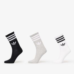 Снимка на adidas 3-Stripes Crew Socks 3-Pack White/ Grey/ Black S