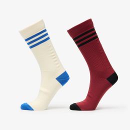 Снимка на adidas 3 Stripes Textured Crew Socks 2-Pack Cream White/ Preloved Ruby XL