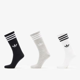 Снимка на adidas 3S High Crew Socks 3-Pack White/ Medium Grey Heather/ Black XL