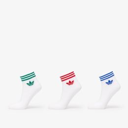 Снимка на adidas Island Club Trefoil Ankle Socks 3-Pack White/ Better Scarlet/ Blue/ Green 43-46
