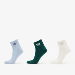 Снимка на adidas Mid Ankle Sock 3-Pack Off White/ Collegiate Green/ Wonder Blue L