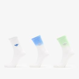 Снимка на adidas Ombre Crew Socks 3-Pack White/ Pulse Lime S