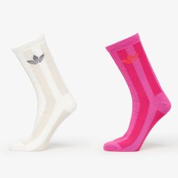 Снимка на adidas Striped Crew Socks 2-Pack Off White/ Signal Green S