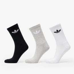 Снимка на adidas Trefoil Cushion Crew Sock 6-Pack Black/ White/ Medium Grey Heather