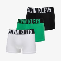 Снимка на Calvin Klein Intense Power Cotton Stretch Trunk 3-Pack White/ Black/ Blossom Green S