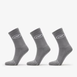 Снимка на Footshop Basic Crew Socks 3-Pack Grey 36-38