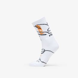 Снимка на Footshop The Skateboard Socks White/ Orange 39-42