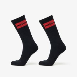 Снимка на Hugo Boss Logo Quarter Socks 2-Pack Black 43-46