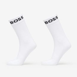 Снимка на Hugo Boss Quarter-Length Socks in Stretch Fabric 2-Pack White 43-46