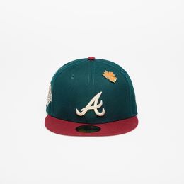 Снимка на New Era Atlanta Braves Ws Contrast 59Fifty Fitted Cap New Olive/ Optic White 7 1/2