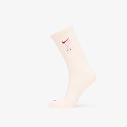 Снимка на Nike Everyday Plus Dri-FIT Cushioned Crew Socks 1-Pack Sail/ Pink Foam/ University Red XL