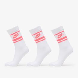 Снимка на Nike Sportswear Dri-FIT Everyday Essential Crew Socks 3-Pack White/ Hot Punch/ Hot Punch XL