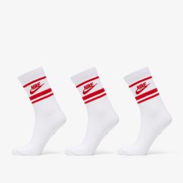 Снимка на Nike Sportwear Everyday Essential Crew 3-Pack Socks White/ University Red