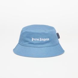 Снимка на Palm Angels Kids Logo Bucket Hat Dusty Blue/ Off White II