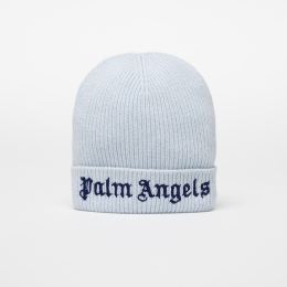 Снимка на Palm Angels Kids Logo Knit Beanie Light Blue/ Navy Blue II