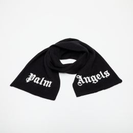 Снимка на Palm Angels Kids Logo Knit Scarf Black/ White Universal