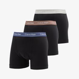 Снимка на Боксерки Calvin Klein Cotton Stretch Trunk 3-Pack Black S