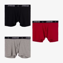 Снимка на Боксерки Jordan Flight Cotton Core 3-Pack Boxer Brief Gym Red/ Black S