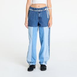 Снимка на Дънки adidas x KSENIASCHNAIDER Patchwork Straight Leg Jeans Indigo Denim / Medium Blue Denim / Light Denim 27