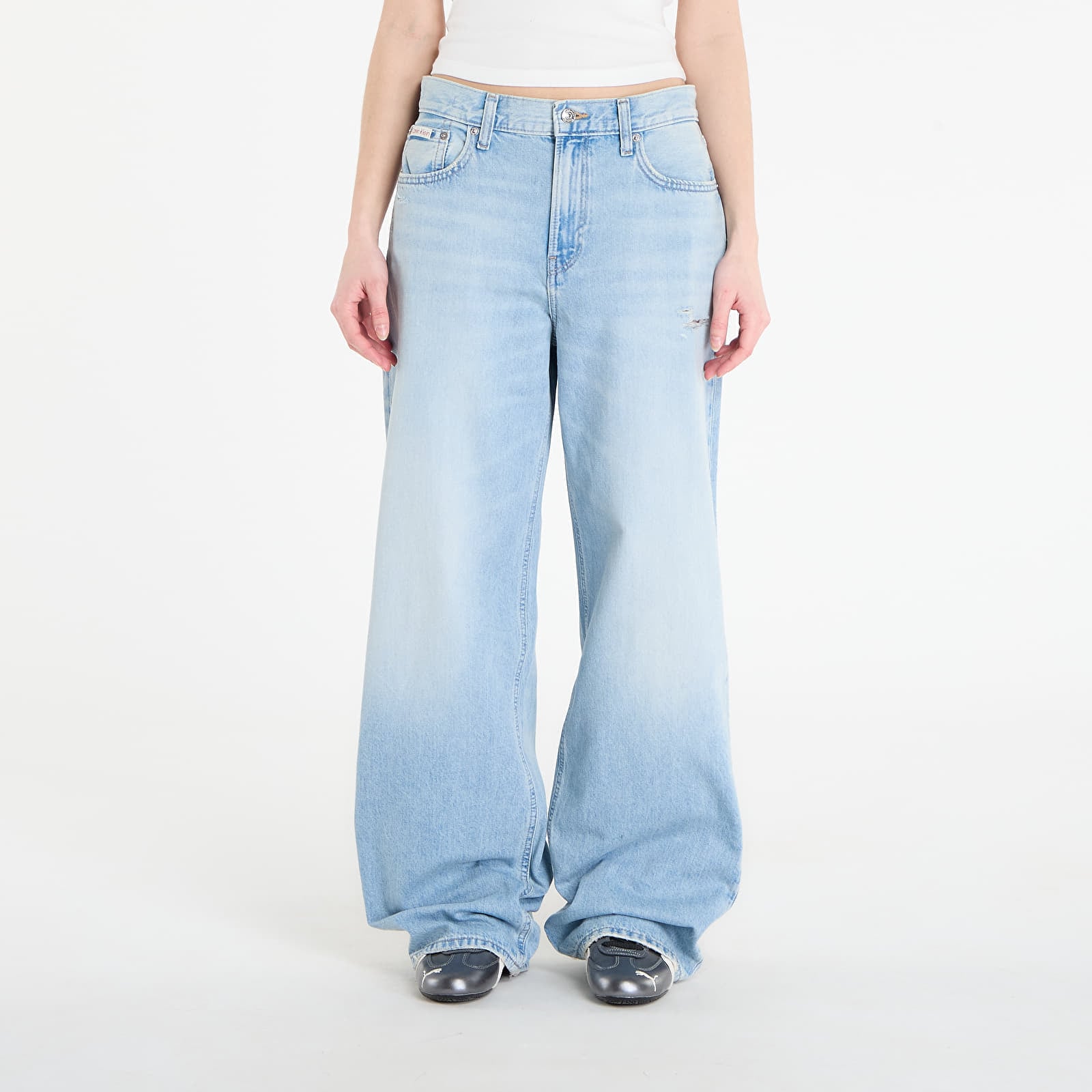 Снимка на Дънки Calvin Klein Jeans Low Rise Baggy Ramshead Blue 27