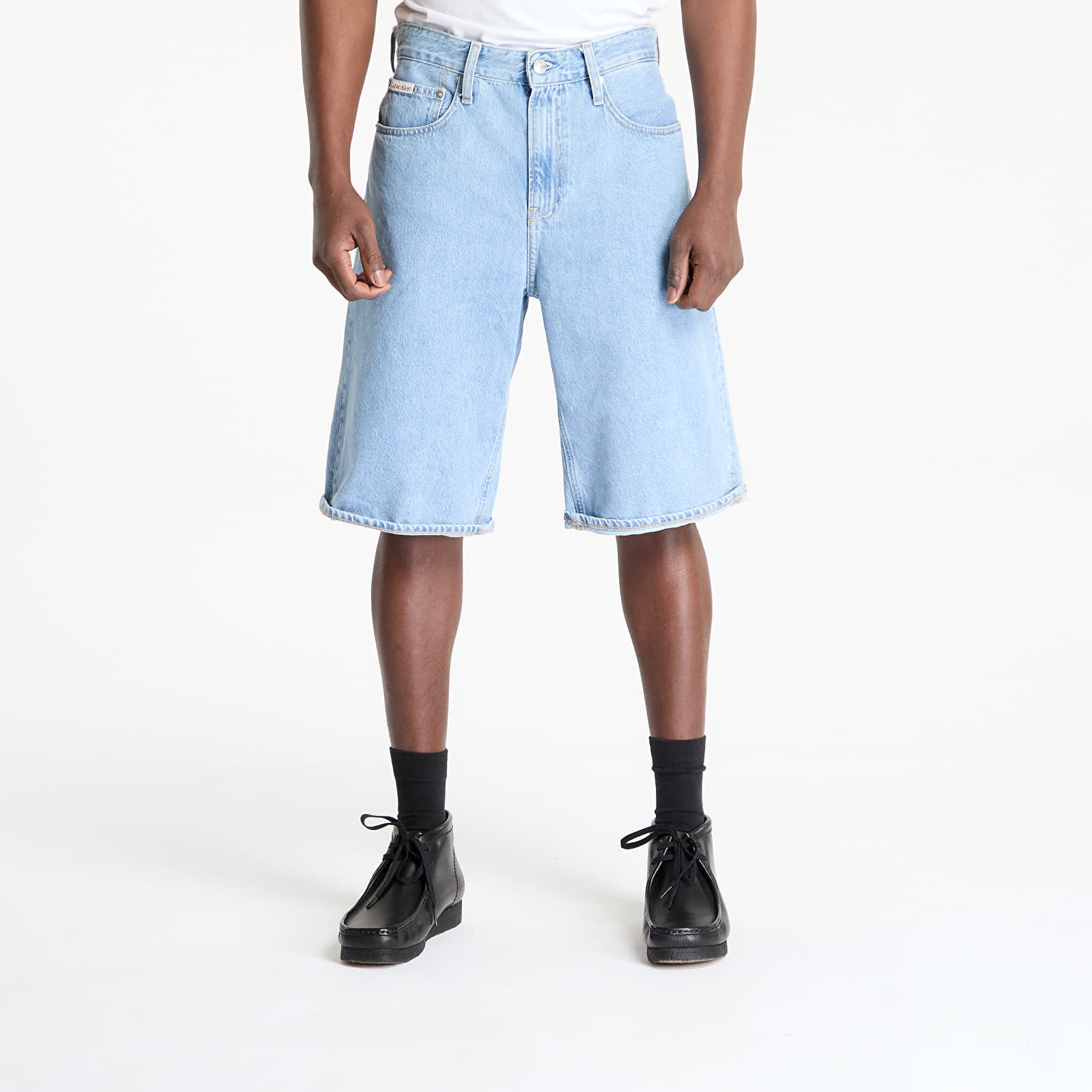 Снимка на Къси панталони Calvin Klein Jeans Relaxed Denim Short Denim 34