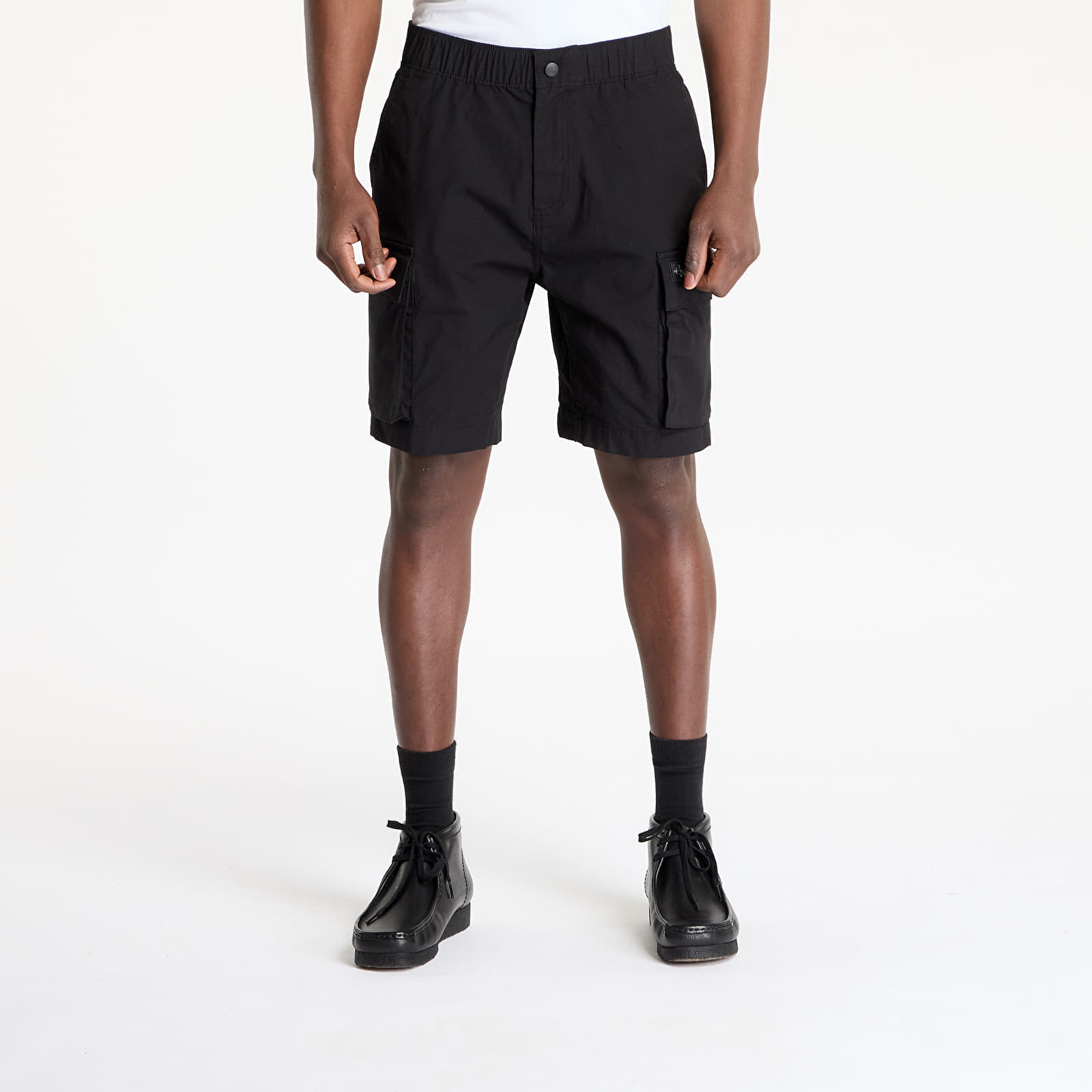 Снимка на Къси панталони Calvin Klein Jeans Washed Cargo Short Black 34