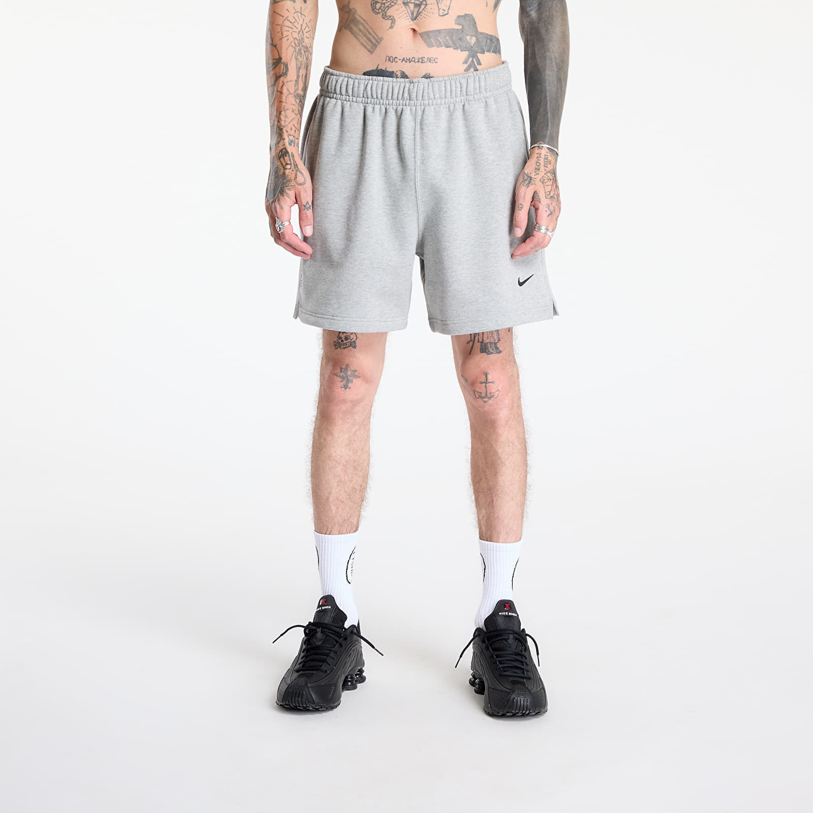 Снимка на Къси панталони Nike x NOCTA Cardinal Fleece Shorts Dk Grey Heather/ Matte Silver/ Black L