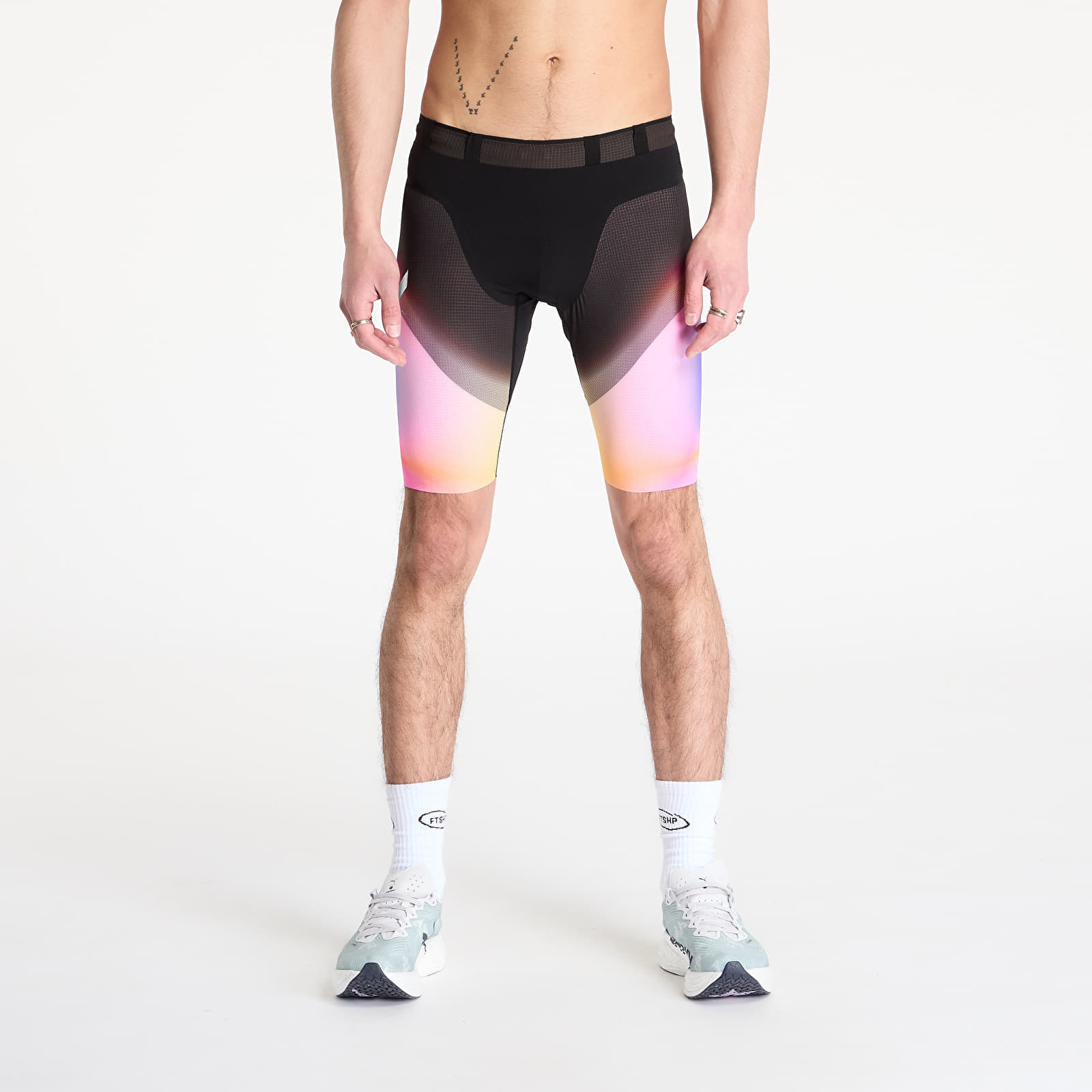 Снимка на Къси панталони SOAR Running Men's Marathon Speed Shorts Black/Summer Rainbow L