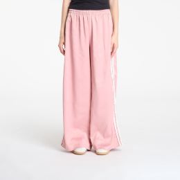 Снимка на Панталони adidas Originals Satin Wide Leg Tracksuit Bottoms Ruffle 3-Stripes Wonder Mauve/ Cream White XS